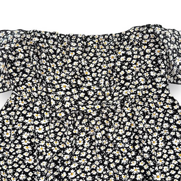 Shein Womens Strapless Sundress Mini Length Sunflower Print Pullover Size 0X - Picture 5 of 9